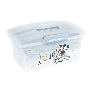 Cestovní box s přihrádkou na hračky, léky, kosmetiku "Mickey", Kouřově modrá