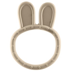 Silikonové kousátko Rabbit, Sand Beige