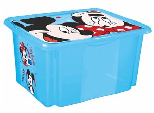 Úložný box s víkem velký "Mickey", Modrá