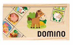 WOODY Domino - domácí zvířata