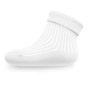 Kojenecké pruhované ponožky New Baby bílé Bílá 56 (0-3m)