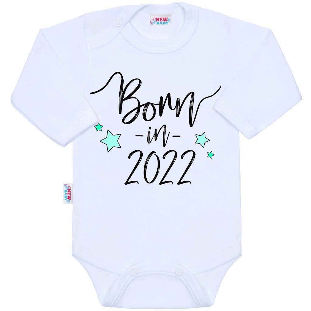 Body s potiskem New Baby Born in 2022 Bílá 68 (4-6m)