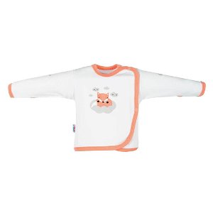 Kojenecká bavlněná košilka New Baby Liška lososová Růžová 50