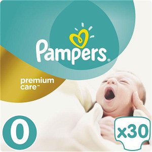 PAMPERS Premium Care 0 NEWBORN 30 ks (do 3 kg) - jednorázové pleny