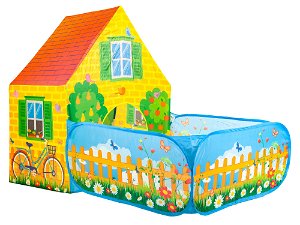 Dětský stan IPLAY farma se suchým bazénkem