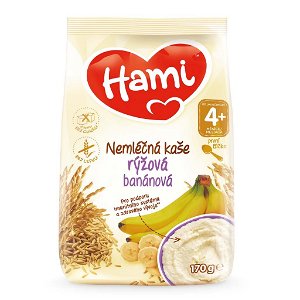 HAMI Kaše nemléčná rýžová banánová 170 g, 4m+