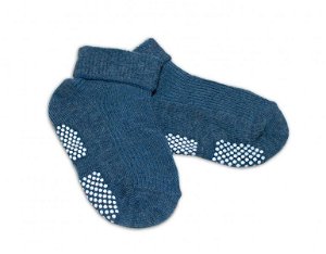Kojenecké ponožky, 0-12 m, Risocks protiskluzové - grafitové, 56-80 (0-12m)
