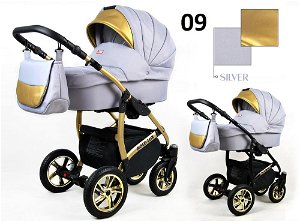 Kombinovaný kočárek Raf-Pol Baby Lux Gold Lux 2019 Silver