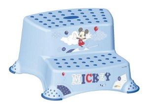 Keeeper Stolička - schůdky s protiskluzovou funkcí - Mickey Mouse - modrá