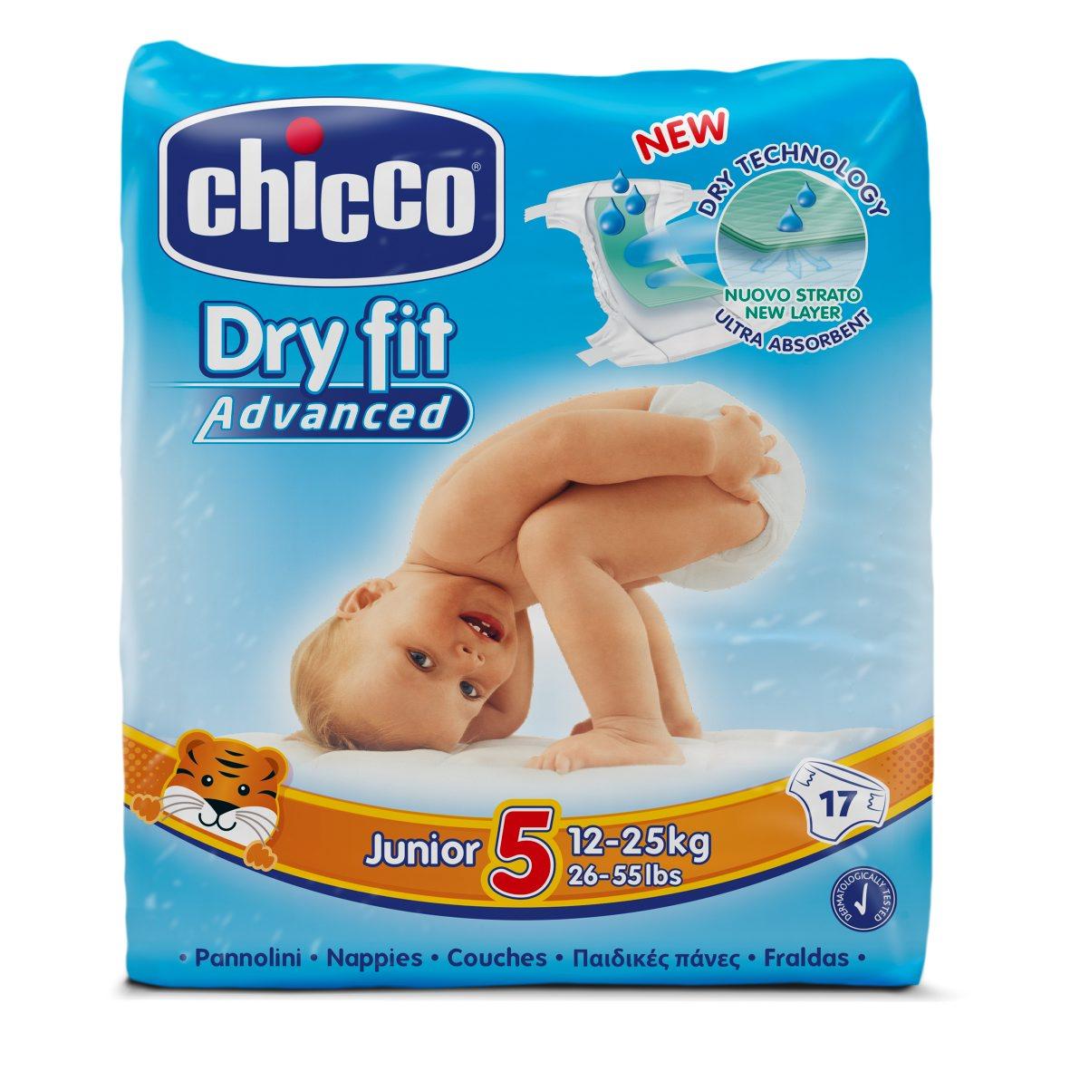 CHICCO Pleny jednorázové Dry Fit Junior (12-25 kg) 17 ks