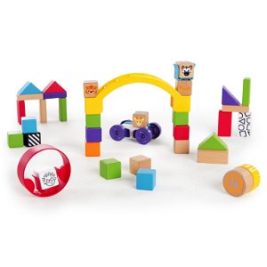 BABY EINSTEIN Dřevěná stavebnice Curious Creations Kit HAPE 12m+