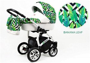 Kočárek Raf-Pol Baby Lux Tropical 2018 Banana Leaf