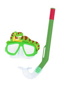 BESTWAY Set šnorchlovací Lil Animal - brýle a šnorchl, zelená