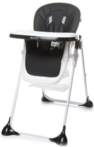Jídelní židlička 4Baby DECCO 2021 Black