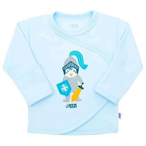 Kojenecká bavlněná košilka New Baby Knight Modrá 56 (0-3m)