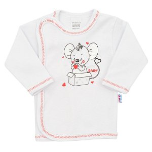 Kojenecká košilka New Baby Mouse bílá Bílá 56 (0-3m)
