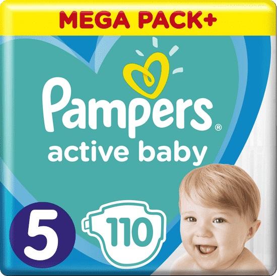 PAMPERS Active Baby 5 (11-16 kg) 110 ks MEGA PACK – jednorázové pleny