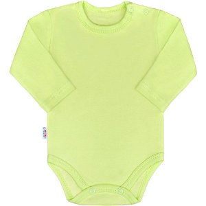 Kojenecké body s dlouhým rukávem New Baby Pastel zelené Zelená 74 (6-9m)