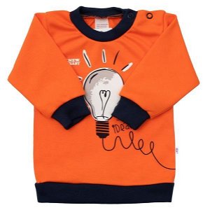 Kojenecké bavlněné tričko New Baby Happy Bulbs Oranžová 86 (12-18m)