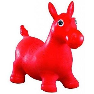 Tulimi Skákací gumové zvířátko - Koník, červené