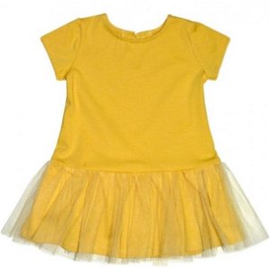 Kojenecké šaty K-Baby - hořčicové, vel. 80, 80 (9-12m)