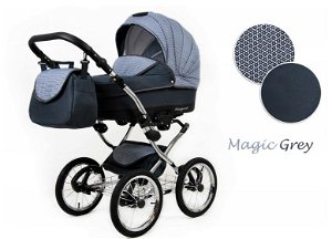 Kombinovaný kočárek Raf-Pol Baby Lux Margaret Chrome 2019 Magic Grey