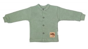 Mamatti Novorozenecká bavlněná košilka, kabátek, Auta - olivová, 50 (0-1m)