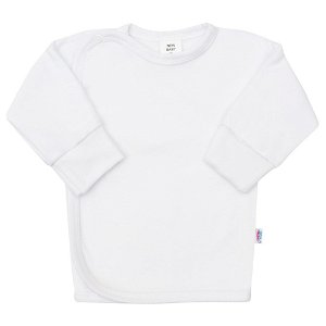 Kojenecká košilka s bočním zapínáním New Baby bílá Bílá 62 (3-6m)
