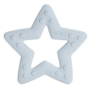 BIBS Baby Bitie Star Blue - Silikonové kousátko Hvězdička - modrá