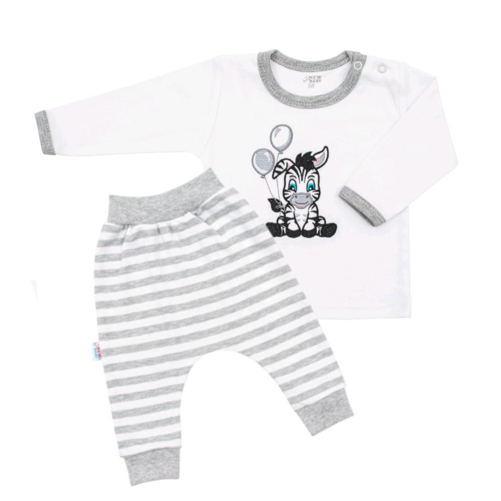 2-dílná kojenecká souprava New Baby Zebra exclusive Bílá 62 (3-6m)