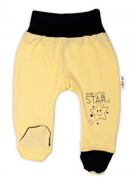 Baby Nellys Kojenecké polodupačky, žluté - Baby Little Star, vel. 74, 74 (6-9m)
