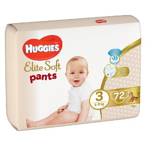 HUGGIES Elite Soft Pants Kalhotky plenkové jednorázové vel. 3, 72 ks