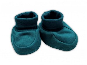 Baby Nellys Kojenecké botičky, ponožtičky Little Robot, tmavě zelené, 56 (1-2m)