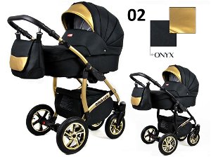 Kombinovaný kočárek Raf-Pol Baby Lux Gold Lux 2019 Onyx