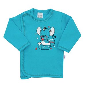 Kojenecká košilka New Baby Mouse tyrkysová Tyrkysová 68 (4-6m)