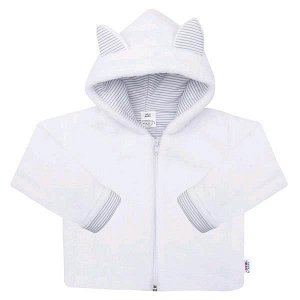 Luxusní dětský zimní kabátek s kapucí New Baby Snowy collection Bílá 80 (9-12m)