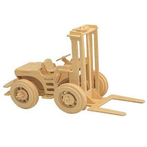 Woodcraft construction kit Woodcraft Dřevěné 3D puzzle vysokozdvižný vozík