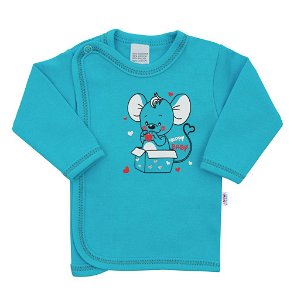 Kojenecká košilka New Baby Mouse tyrkysová Tyrkysová 56 (0-3m)