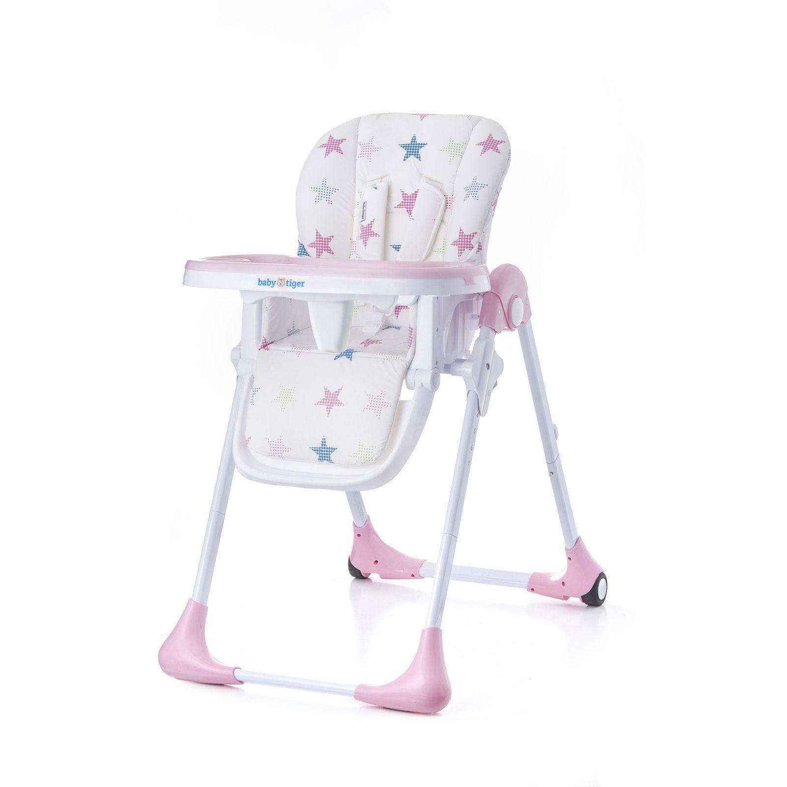 Jídelní židlička BabyTiger BENJI Pink