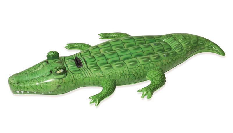 BESTWAY Krokodýl nafukovací s držadlem, 203x117 cm