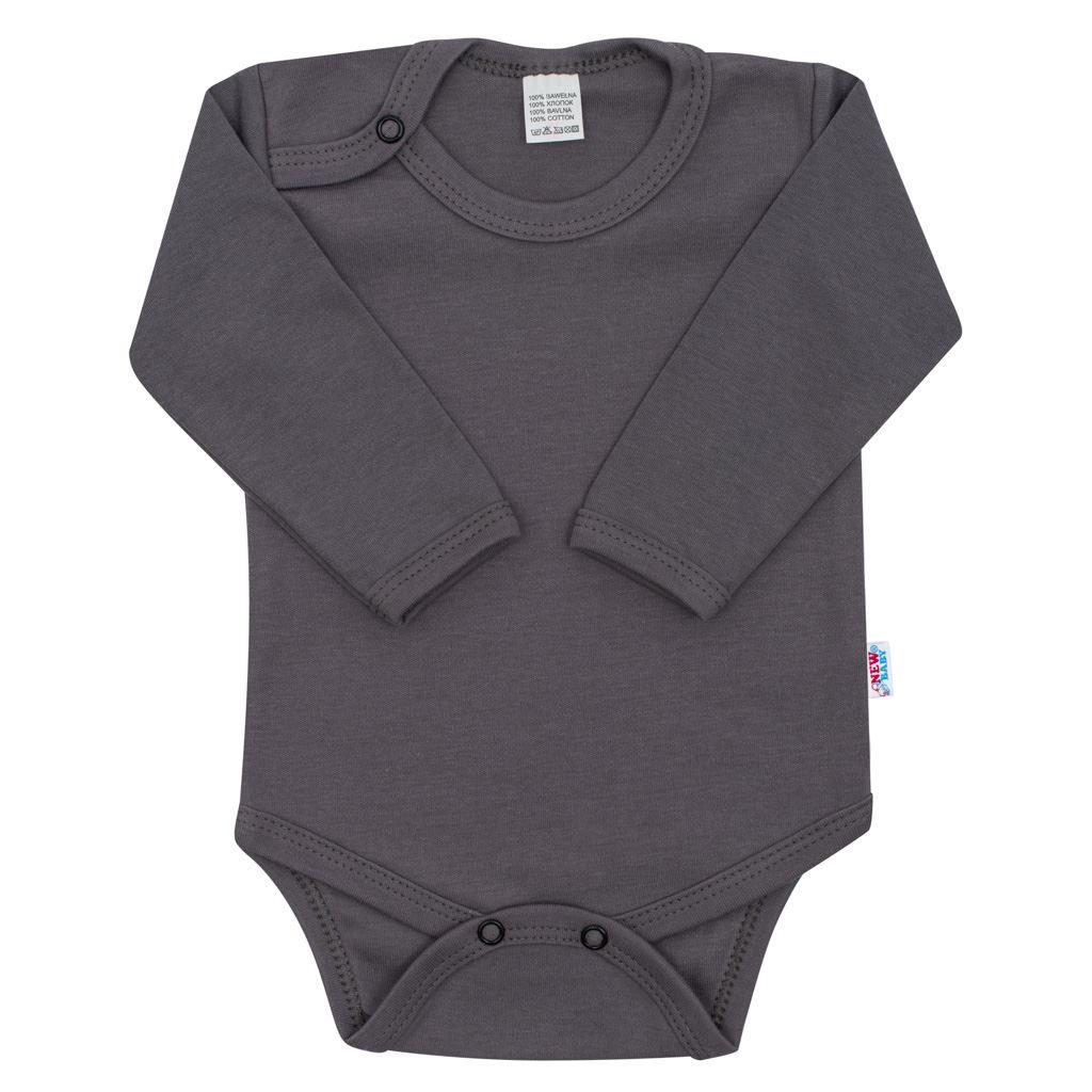 Kojenecké body New Baby Classic II tmavě šedé Šedá 86 (12-18m)