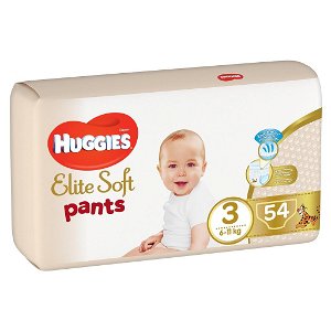 HUGGIES Elite Soft Pants Kalhotky plenkové jednorázové vel. 3, 54 ks