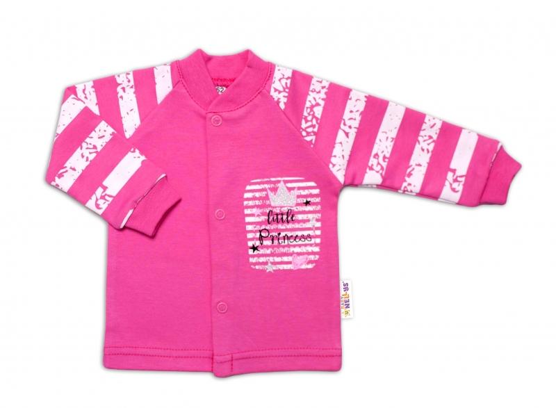 Baby Nellys Bavlněná košilka Sweet Little Princess, růžová, 50 (0-1m)