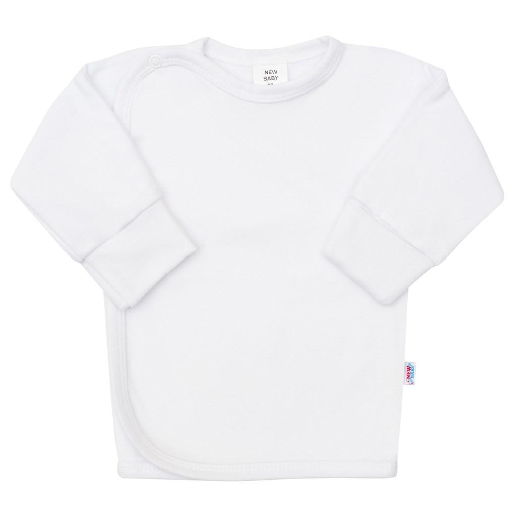 Kojenecká košilka s bočním zapínáním New Baby bílá Bílá 68 (4-6m)