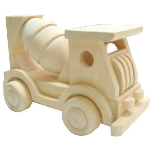 HJ Toys Dřevěné auto míchačka