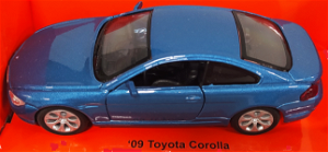 Welly - Toyota Corolla ('09) model 1:34 modrý
