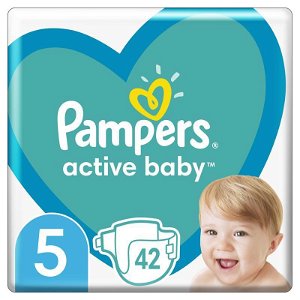 PAMPERS Active Baby jednorázové pleny vel. 5, 42 ks, 11-16 kg