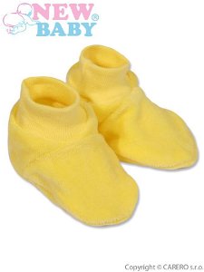 Dětské bačkůrky New Baby žluté Žlutá 62 (3-6m)