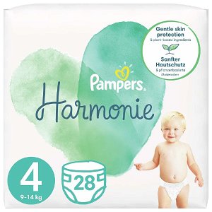 PAMPERS Harmonie Velikost 4, 28 ks, 9-14  kg