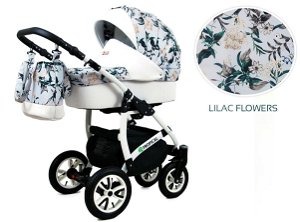 Kočárek Raf-Pol Baby Lux Tropical 2020 Lilac Flowers